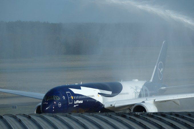 ... aus München nach Berlin geflogen ...