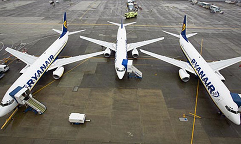 Boeing B737-800 von Ryanair: Ärger in Frankreich.