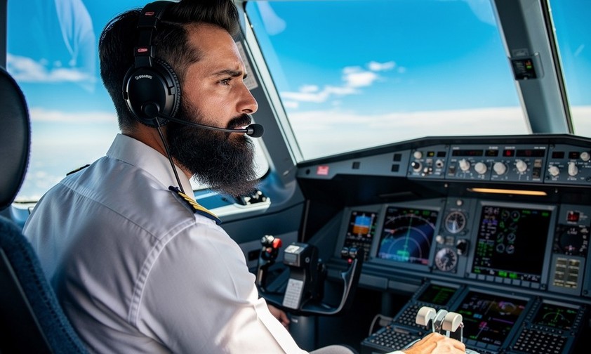 Pilot mit Bart: Das ist bei Hawaiian Airlines bald verboten.
