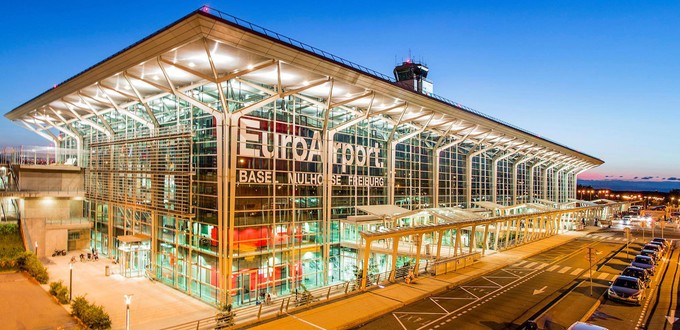 Heute heißt der Flughafen Euro Airport Basel Mulhouse Freiburg und sieht so aus.