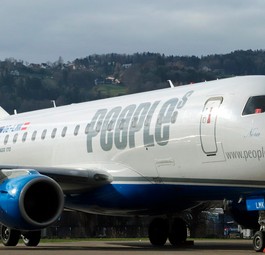 Die Embraer E170 von People's: Auch für die nächsten Jahren eingeplant.