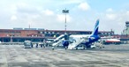 Flughafen Kathmandu: Nichts geht mehr.