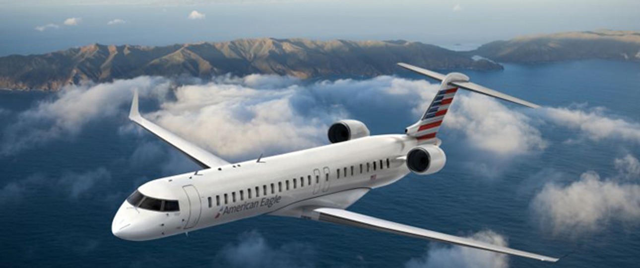 Visualisierung des CRJ900 von American: Wird für PSA abheben.