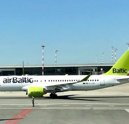 Airbus A220 of Air Baltic: No more flights.