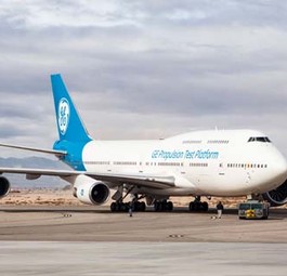 Mann, sind die dick, Mann! Das GE9X-Triebwerk auf dem Weg zum Erstflug im März 2019.