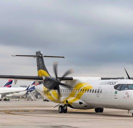 ATR-72 von Voepass auf der Landebahn des Flughafens Sao Paulo-Congonhas: Brasilien investiert in die regionale Luftfahrt.