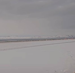 Der Airbus A330-800 von Air Greenland beim ersten Start in Nuuk Richtung Kopenhagen: Lockte viele Besucher an.