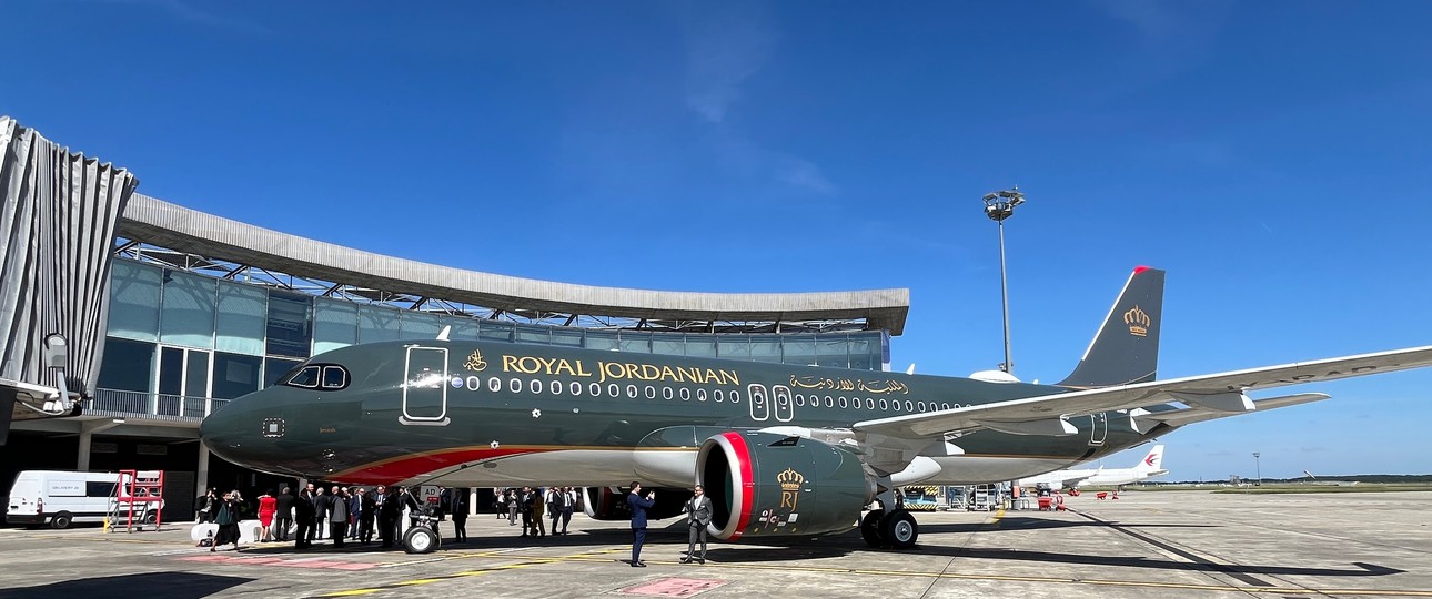 Der erste A320 Neo von Royal Jordanian: Das Flugzeug trägt die Kennung JY-RAD.