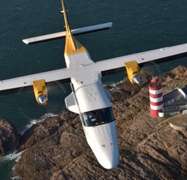 Dornier Do228 von Aurigny: Hersteller Ruag preist den Flieger für Küstenregionen.