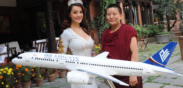 Strahlen für Nepals neue Fluglinie: BB Airways startete im Oktober.