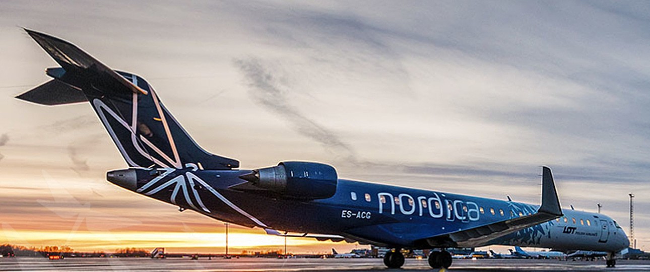 Bombardier CRJ900 von Nordica: Bald für SAS unterwegs.