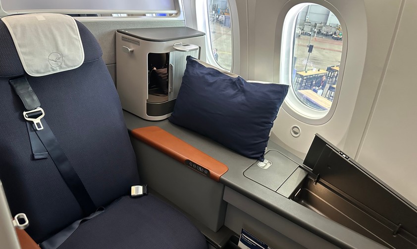 Die Allegris-Kabine der Boeing 787 von Lufhansa