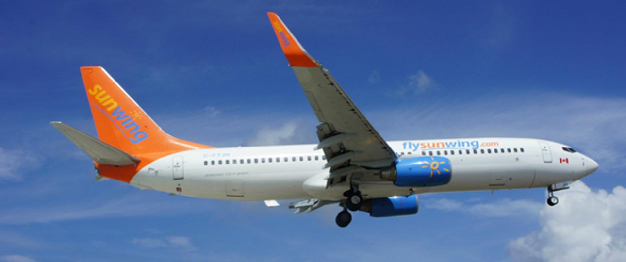 Boeing 737-800 von Sunwing: Die Airline setzte auf Wet-Leasing.
