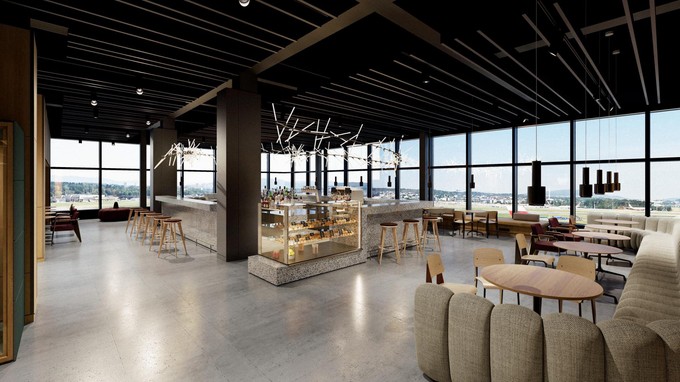 Die neue Senator-Lounge wird lichtdurchflutet sein.