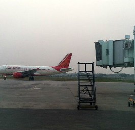 Air-India-Flieger in Kalkutta: Der Flughafen ist überlastet.