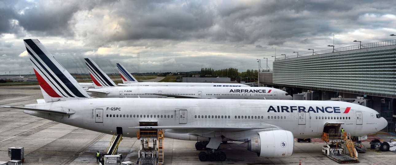 Drei Boeing 777 von Air France: Frankreich hat das Streikrecht für Fluglotsen verändert.