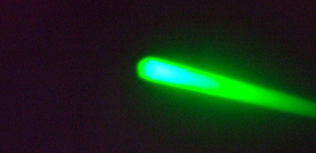 Laserstrahl: Die Behörden registrieren eine starke Zunahme der Vorfälle.