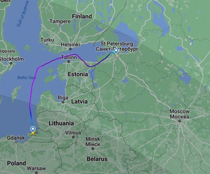Umweg über Estland: Ein Flugzeug von Rossiya musste ausweichen.