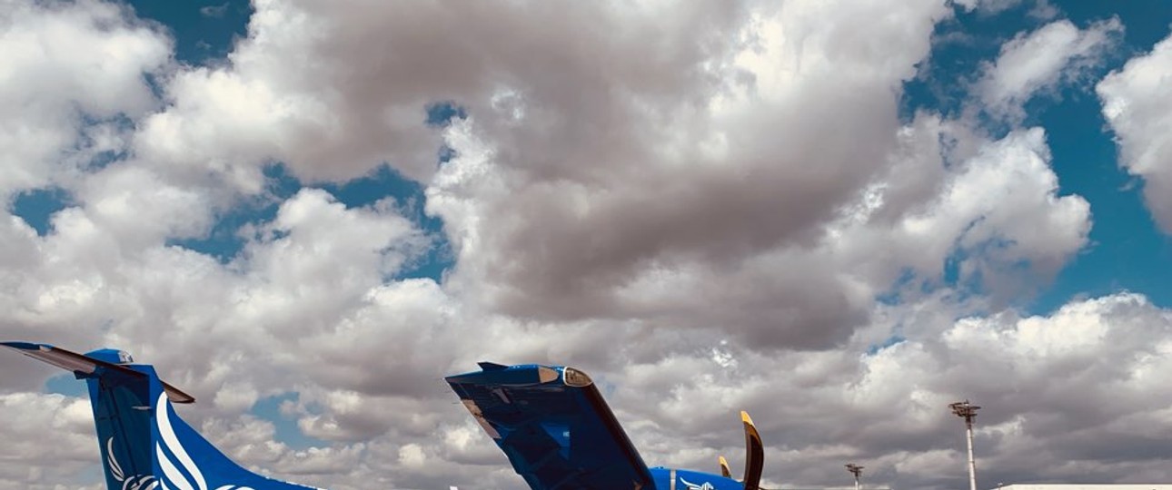 ATR 72 von Hi Air: Zunächst im Inland unterwegs.