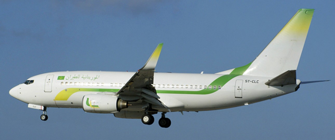 Boeing B737 von Mauritania Airlines: Ziel Las Palmas.