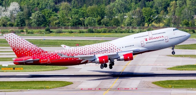 Russian Rossiya Airlines still has nine Boeing 747-400 in its fleet.