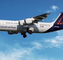 Avro Rj100 von Brussels Airlines: Bald ein Bild der Vergangenheit.