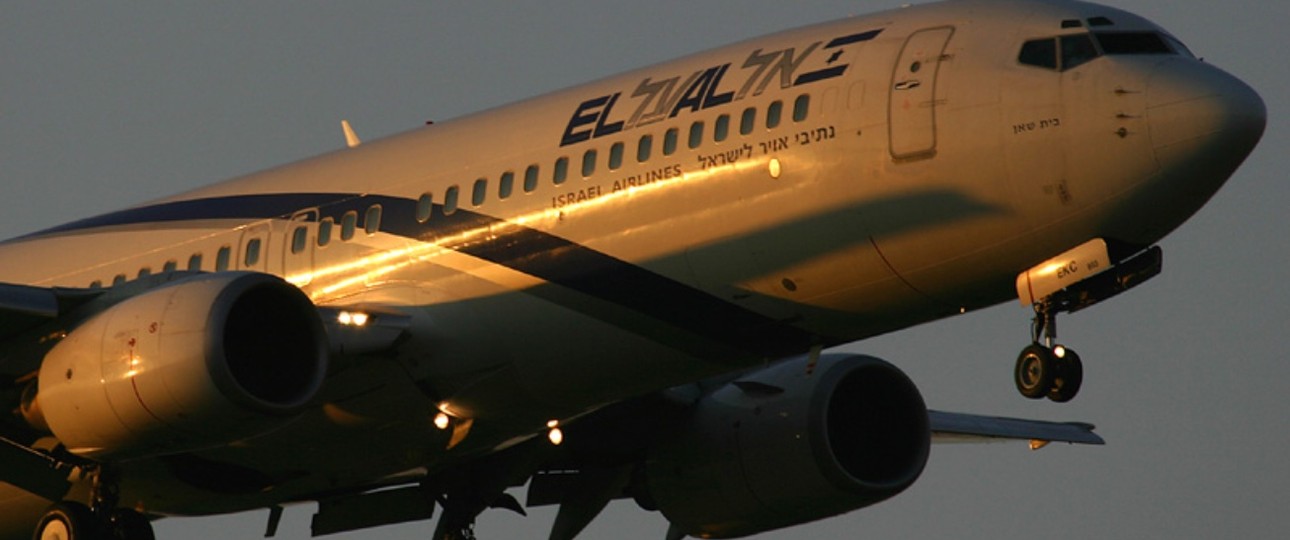 Boeing 737 von El Al: Am Boden.