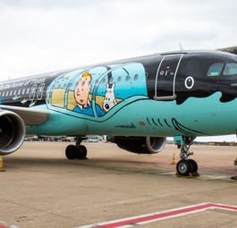 Brussels Airlines‘ Airbus A320 im Tim-und-Struppi-Design: Die Bemalung des Jets ...