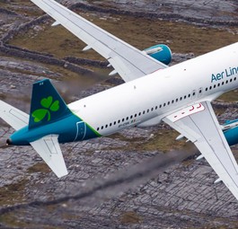 Airbus A320 von Aer Lingus: Falsche Durchsage sorgt für Verwirrung.
