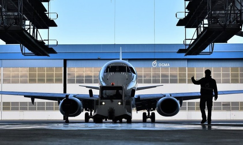 Hangar von Ogma: Bald werden auch Motoren von Pratt &amp; Whitney da gewartet.