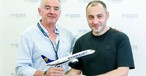 Ryanair-Chef Michael O'Leary und der ukrainische Infrastruktur-Minister Oleksandr Kubrakov: Stationierung von 30 Flugzeugen geplant.