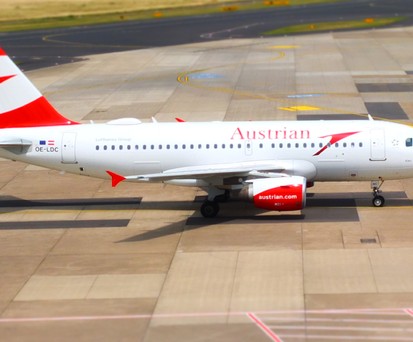 Jet von Austrian Airlines: Wenig unterwegs.