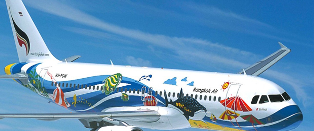 Airbus von Bangkok Airways: Probleme im Grenzgebiet.