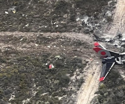 Lösch-Boeing-737 streifte wohl Kuppe eines Hügels