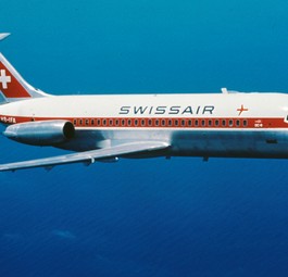 Die HB-IFA in den 1960er-Jahren: Eine DC-9-15.