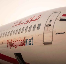 Eine Boeing 737-800 von Fly Bagdhad: Die Fluggesellschaft hat ihren Flugbetrieb mit sofortiger Wirkung eingestellt.