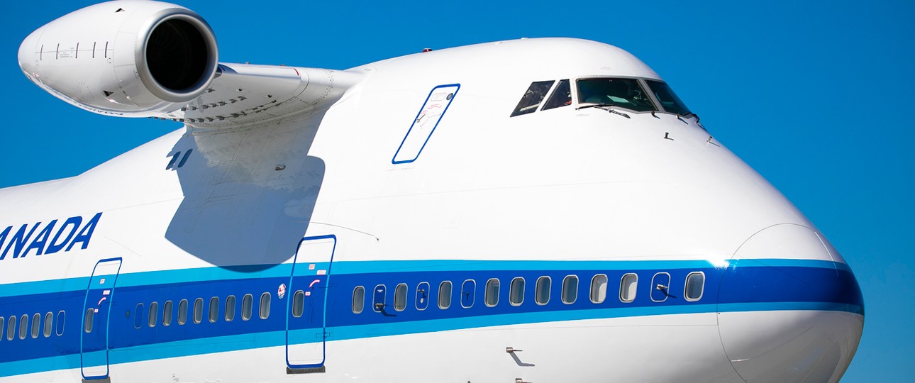 Boeing 747 SP von Pratt &amp; Whitney mit dem Triebwerk PW812D: Der Jumbojet ist ein fliegender Prüfstand.
