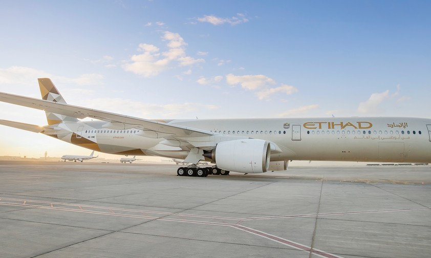 Airbus A350 von Etihad: Die Golfairline wächst bei den Destinationen  unfd Frequenzen.