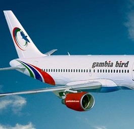 Airbus A319 von Gambia Bird: Die Airline darf nicht mehr nach Großbritannien.