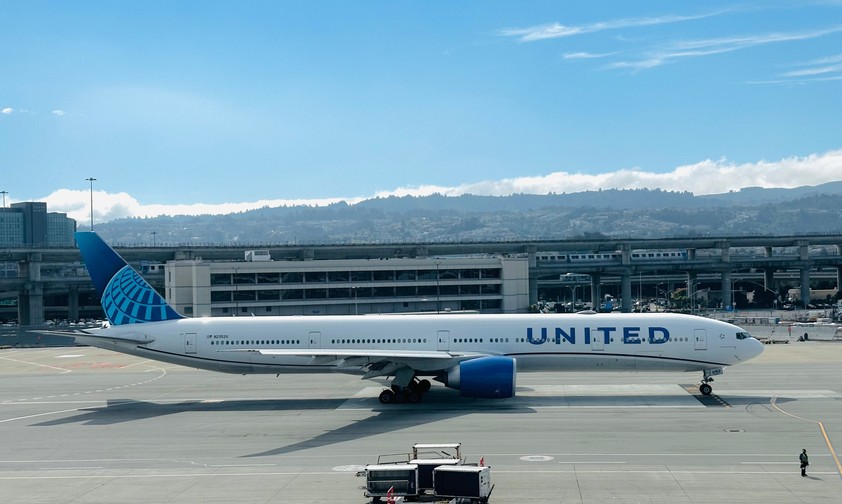Boeing 777 von United: In London oder Amsterdam liegen die Crew-Hotels außerhalb des Zentrums.