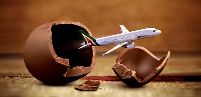 Überraschungsei: Alitalia scheint wieder einmal gerettet zu worden sein.