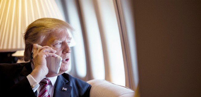 Donald Trump in der Air Force One: Die Boeing 747 wurde unsachgemäß gewartet.