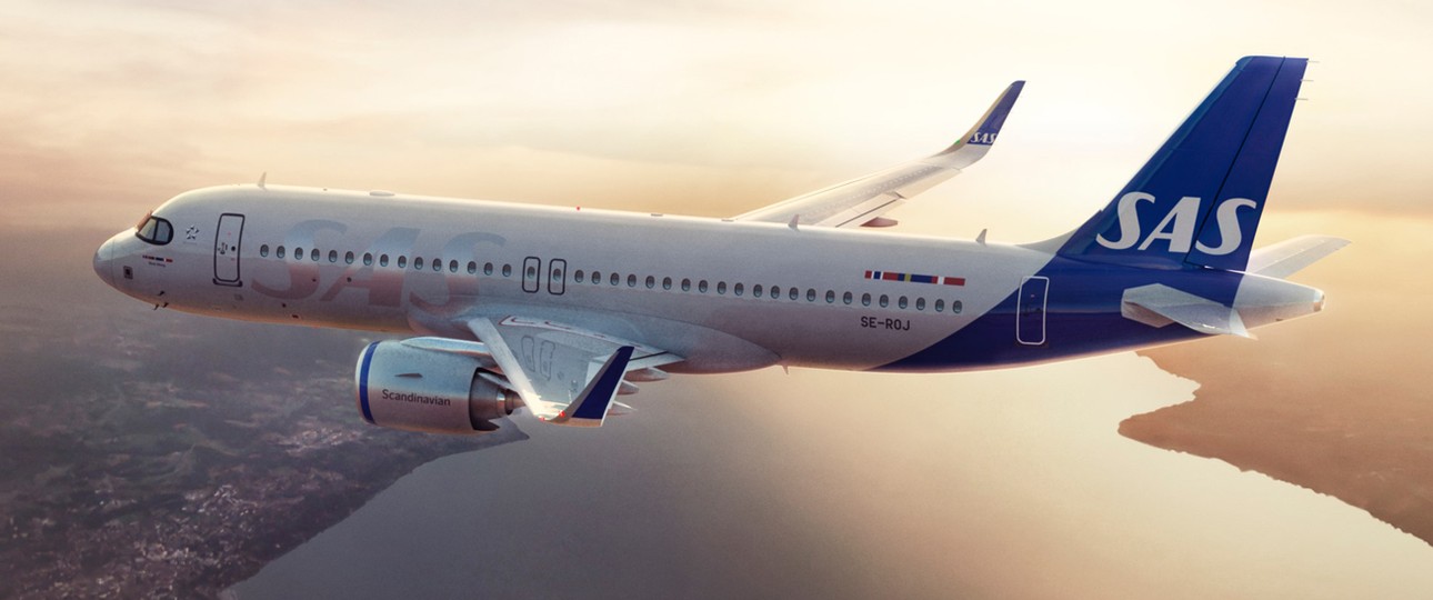 Flieger von SAS: Flug in Turbulenzen.