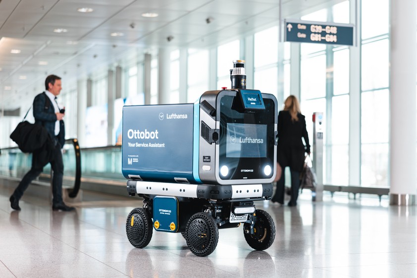 Der Ottobot: Soll Reisenden am Flughafen München helfen.