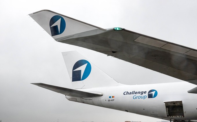 Logo der Gruppe: Challenge Airlines ist Teil der Challenge Group.