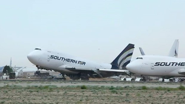 B747 von Southern Air: Letztes Aufbäumen vor der Rente.
