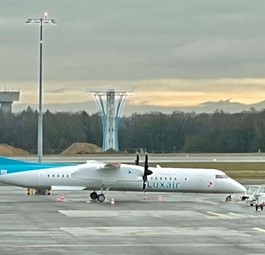 De Havilland Canada Dash 8 von Luxair: Fliegt wieder ohne Nebenbuhler nach London-City.