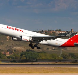 Flieger von Iberia: Bei Start und Landung während des Schneechaos' in Madrid wurden mehrere Flugzeuge beschädigt.