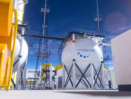Wasserstoff-Anlage: Eine alternative Energie.
