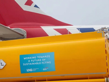 SAF-Betankung eines Flugzeugs von British Airways: IAG hat die Nase vorn.